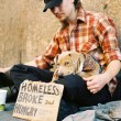 alternatives-to-homelessness A homeless man and his dog. Check out these alternatives to homelessness. photo by Adrian Miles on Flickr