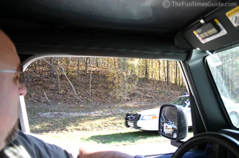 police write tickets on the natchez trace